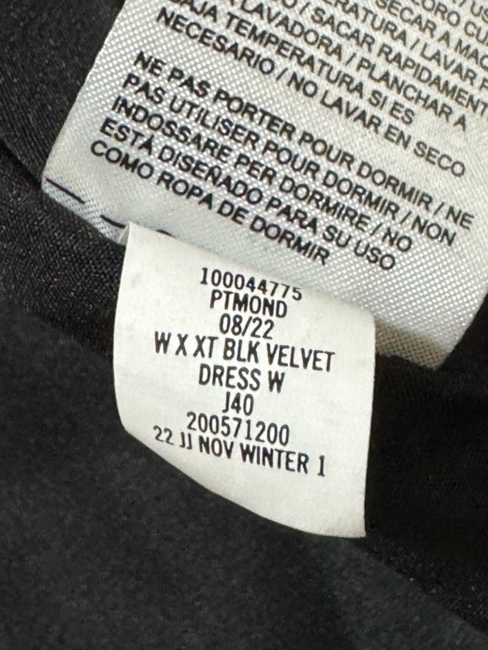 Janie And Jack Girls 12 Black Velvet Party Holiday Dress - Picture 5 of 12